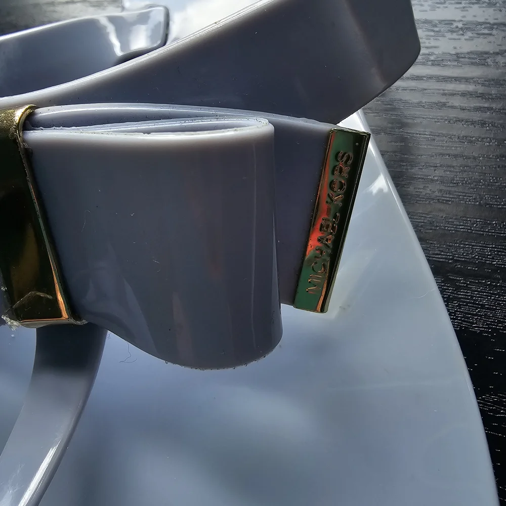 Michael Kors Periwinkle Blue Bow Sandals Flip Flops Women's Sz 9 - Picture 3 of 8